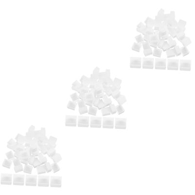 Tofficu 150pcs Empty Watercolor Pans Transparent Plastic Half Pans for Watercolor and Painting Reusable Art Supplies for Travel and Storage