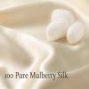 Byitre 16 Momme 100% Pure Mulberry Silk Fabric - 44 Inches Wide Charmeuse Silk, 1 Yard for Pajamas, Shirts or DIY Crafts(Light Grey) view 2