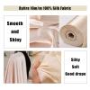 Byitre 16 Momme 100% Pure Mulberry Silk Fabric - 44 Inches Wide Charmeuse Silk, 1 Yard for Pajamas, Shirts or DIY Crafts(Black) view 4