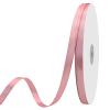 Maclemon 3/8 inch Wide 100 Yards Double Face Dusty Pink Satin Ribbon Fabric Ribbon for Gift Wrapping Very Suitable for Weddings Decoration Bouquet Balloons Arts Craft Sewing Hair Bow Invitation view 3