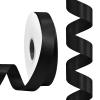Rilisili Black Satin Ribbon 7/8 Inch 50 Yards Double Faced Polyester Satin Ribbons for Gift Wrapping DIY Crafts Weddings Invitations Flower Bouquet Bow Making Home Decor Sewing view 1