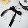 Rilisili Black Satin Ribbon 7/8 Inch 50 Yards Double Faced Polyester Satin Ribbons for Gift Wrapping DIY Crafts Weddings Invitations Flower Bouquet Bow Making Home Decor Sewing view 3