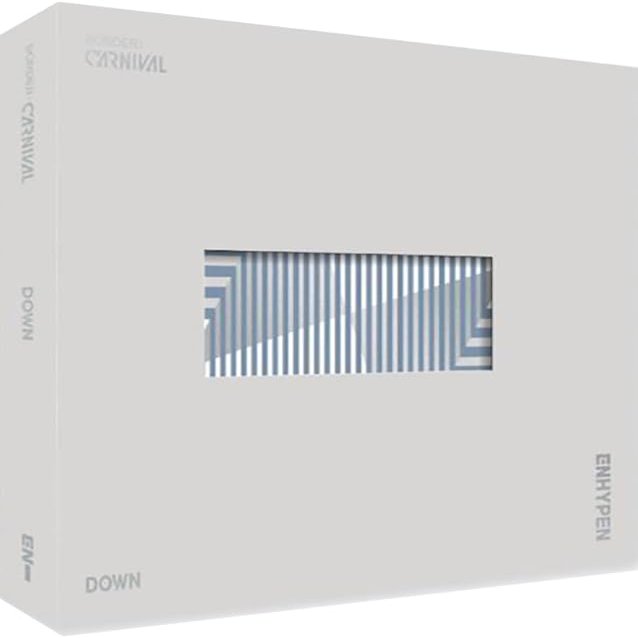 ENHYPEN BORDER : CARNIVAL (DOWN Version) 2nd Mini Album CD+Folded Poster+Lenticular Card+Photocard+Photobook+Lyric Book+Carnival Ticket+Signature Sticker+(Extra ENHYPEN 8 Photocards+Pocket Mirror)