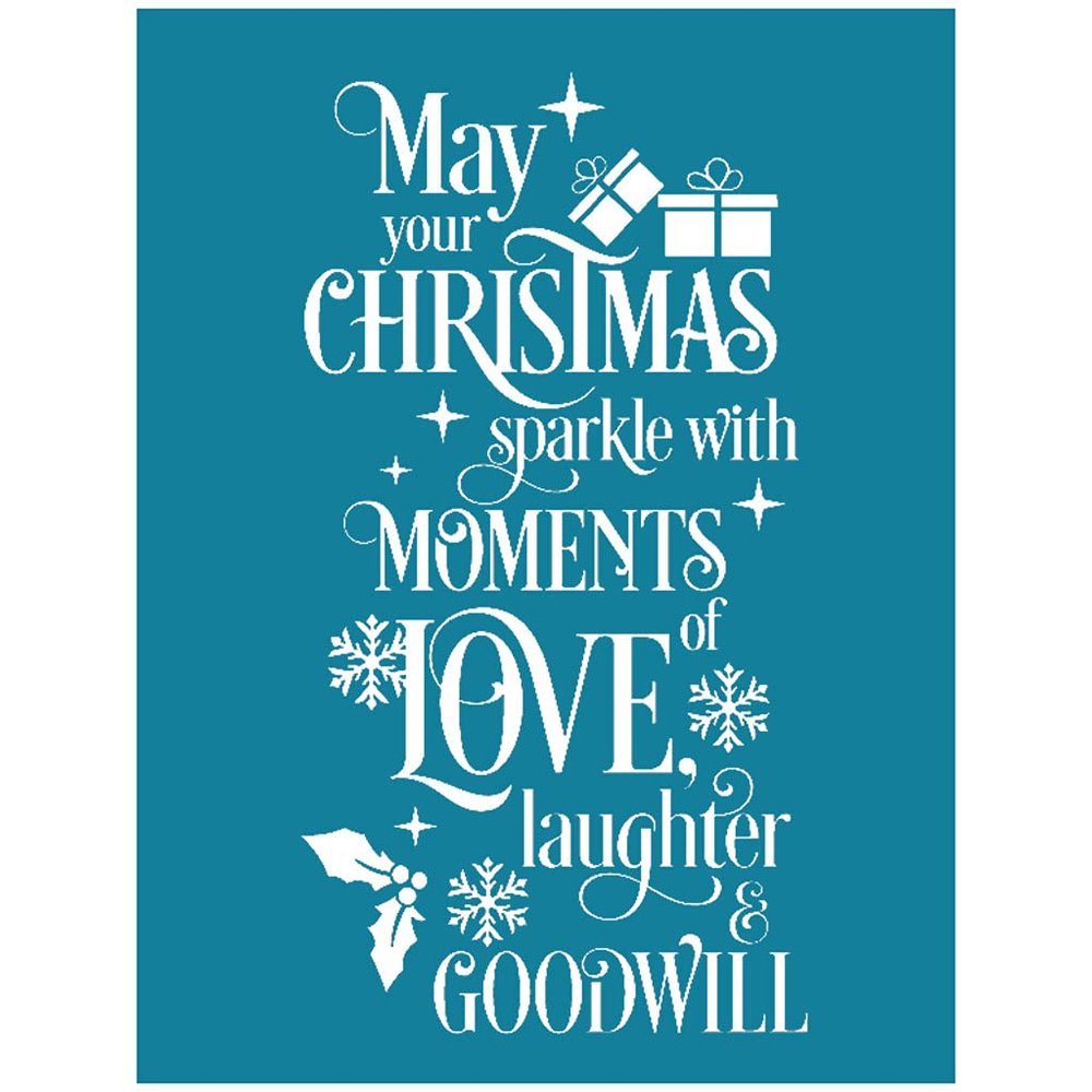 Christmas Self Adhesive Silk Screen Printing Stencil Mesh Transfers for T-Shirt Silk Screen Stencils