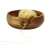 VANIYA CRAFTS Handmade Acacia Wood Yarn Bowl Large Knitting & Crochet Holder for Tangle-Free Crafting 6.5 x 3 (Walnut) Gift for Knitters & Crocheters view 2
