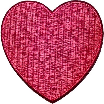 Ranger Return Heart Shape Love Sign Symbol Logo Retro Decal Decorative Applique Sew Iron on Embroidered Patch - Maroon (Iron-Heart-Maroon)
