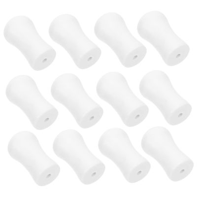 Amosfun 16pcs Cord Knobs Replacement for Window Blinds Decorative White Pull Cord Tassels for Curtains and Shades Easy to Install and Reliable Blinds Accessories
