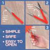 JubileeYarn TSA Compliant Pen-Style Portable Travel Scissors - Green - 3 Scissors view 3