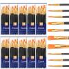 ESRICH Acrylic Paint Brushes Set, 10 Packs/ 100 Pcs Watercolor Brushes,Nylon Brush Head, for Oil Painting, Gouache, Face,Ceramics etc, Kid's and Adults Painting Arts and Crafts Paint Sets. view 1