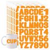 Starboling Letter Stickers, 2 inch Orange Alphabet Stickers, Self-Adhesive Vinyl Letters for Mailbox Numbers, Bulletin Boards, Classroom & Home Decor view 1