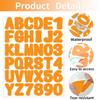 Starboling Letter Stickers, 2 inch Orange Alphabet Stickers, Self-Adhesive Vinyl Letters for Mailbox Numbers, Bulletin Boards, Classroom & Home Decor view 3