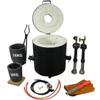 LSMIITTH Propane Smelting Furnace and Crucibles - 16KG/35LBS, Double Forge Burners Foundry Melting Furnace with Casting Tools for Melting Metals Recycled Gold Copper Aluminum Brass view 1