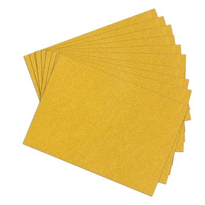 NUOBESTY 10pcs Glitter Cardstock Sparkling for Crafting Scrapbooking and Card Making Gold Glitter for Creative Projects