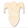 Unfinished Wood Jester Head Shape | Mardi Gras | DIY Craft Cutout | up to 46" DIY 18" / 1/8" view 1