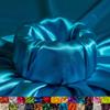 Ice Fabrics Stretch Charmeuse Satin Fabric by The Yard - 58/60 Wide Silky & Smooth Charmeuse Fabric by The Yard for Sewing Apparel, Dresses, Night Gowns, Tablecloths & More - Turquoise - 7Yards view 1
