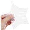 Lurrose 2sets Five-Pointed Star Design Sheets Embroidery Mesh Sheet Boys and Girls Adults Craft Projects 10pcs*2 view 4