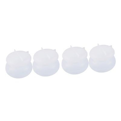 VILLCASE 4pcs Silicone Moulds Jar Making Epoxy Craft Tool Storage Container Mould
