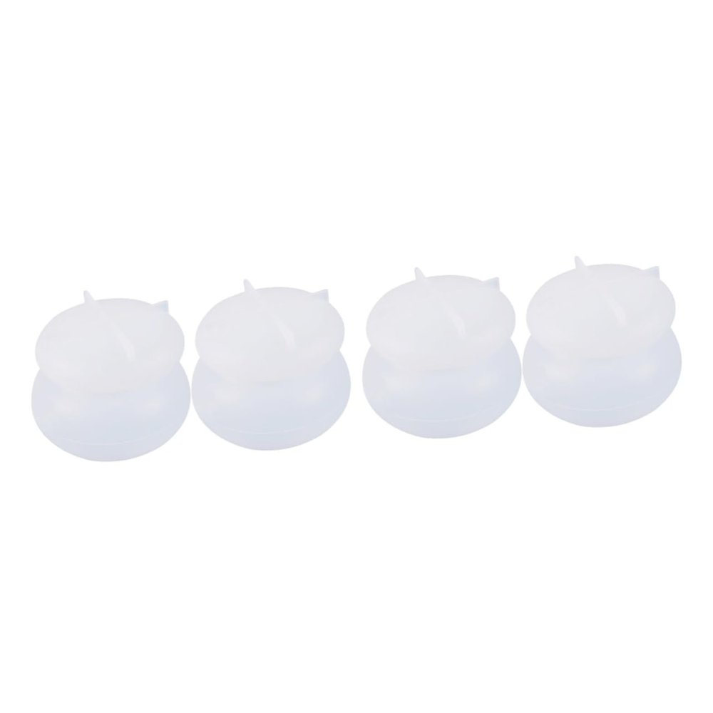VILLCASE 4pcs Silicone Moulds Jar Making Epoxy Craft Tool Storage Container Mould