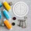 VILLCASE 8pcs Rope Braiding Disc Round Weaving Tools for Bracelets Lightweight Reusable Rope Weaving Board for Crafting and Jewelry Making view 3