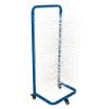 U.S. Art Supply 25 Shelf Art Drying Rack for Classrooms and Studios - Mobile Wheels, Wall Mountable, 25 Removable Shelves - Stack Store Artwork, Canvases Paintings Drawings - 14.5" D x 17.5" W x 38" H view 1
