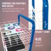 U.S. Art Supply 25 Shelf Art Drying Rack for Classrooms and Studios - Mobile Wheels, Wall Mountable, 25 Removable Shelves - Stack Store Artwork, Canvases Paintings Drawings - 14.5" D x 17.5" W x 38" H view 4