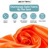 Ice Fabrics Stretch Charmeuse Satin Fabric by The Yard - 58/60 Wide Silky & Smooth Charmeuse Fabric by The Yard for Sewing Apparel, Dresses, Night Gowns, Tablecloths & More - Teal Blue - 7Yards view 2