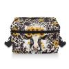 Kathyboom Cow Leopard Knitting Bag Portable Knitting Accessories Organizer for Yarn Storage, Knitting & Crochet Supplies Crochet Gift for Mother Wife view 2