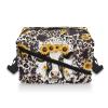 Kathyboom Cow Leopard Knitting Bag Portable Knitting Accessories Organizer for Yarn Storage, Knitting & Crochet Supplies Crochet Gift for Mother Wife view 3