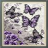 Leczany Cross Stitch Stamped Kits for Beginners Adults or Kids Patterns Craft Kit Needlepoint Full Range of Embroidery Starter Kits DIY 11CT 3 Strands | Butterfly 1317.3 inches view 1