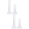 Tofficu 4pcs Plastic Candle Molds for Creative Wedding and Home Decor Easy Release and Simple Handmade Crafts view 1