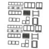LALAFINA 200pcs Junk Journal Supplies Decorative Craft Paper Craft Paper Book Hollow Collage Supplies view 2