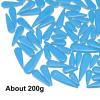 uxcell Ceramic Mosaic Tiles, 200g Teardrop Flower Leaves Tiles Mosaic Blocks for Art Craft and Home Decorations, Sky Blue view 3