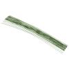 PATIKIL 22 Gauge 14" Floral Stem Wire, 50 Pcs Paper Wrapped Iron Artificial Flower Stem Accessories for DIY Bouquet Stem and Craft Decoration, Dark Green view 1