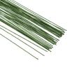 PATIKIL 22 Gauge 14" Floral Stem Wire, 50 Pcs Paper Wrapped Iron Artificial Flower Stem Accessories for DIY Bouquet Stem and Craft Decoration, Dark Green view 4