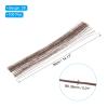 PATIKIL 28 Gauge 14" Floral Stem Wire, 100 Pcs Paper Wrapped Iron Artificial Flower Stem Accessories for DIY Bouquet Stem and Craft Decoration, Brown view 2