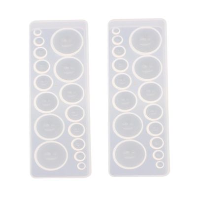 EXCEART 4pcs Silicone Gemstone Mould DIY Silicone Jewelry Mould Handmade Crafts Easy Demould