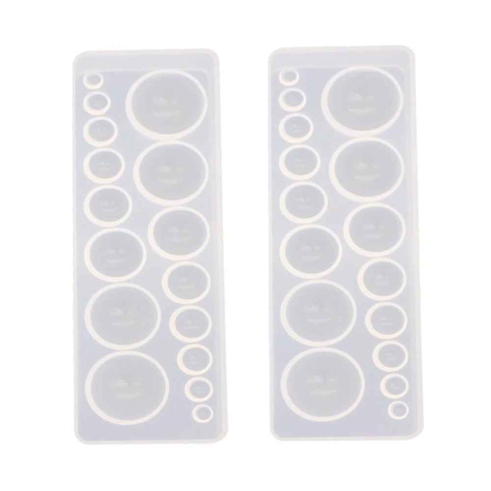 EXCEART 4pcs Silicone Gemstone Mould DIY Silicone Jewelry Mould Handmade Crafts Easy Demould