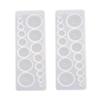 EXCEART 4pcs Silicone Gemstone Mould DIY Silicone Jewelry Mould Handmade Crafts Easy Demould view 1