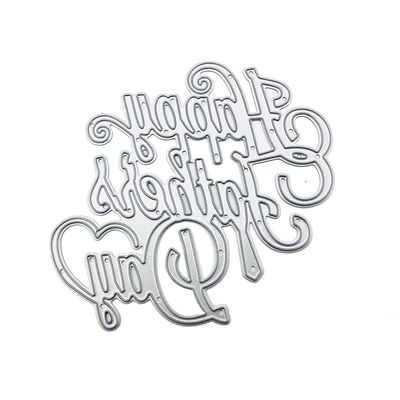 Happy Father's Day Metal Cutting Dies Stencil Scrapbooking DIY Album Stamp Paper Metal Dies