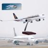 18.5 1:144 Scale Model Airplane Singapore A350-900 Model Jet Plane Collectibles Resin with Wheels Diecast for Collection Gift Ornament (Size : A350) view 1