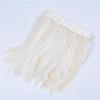 2M Colorful Rooster Tail Feather Trim Ribbon On Tape Pheasant Feathers Trimmings Sewing Materials white9 30-35CM 12-14inch view 1