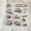Clear Stamps for Card Making,12x12cm Food Bread Cake Clear Stamp Transparent Silicone Stamp Seal Sheet for Photo Album Decoration view 2