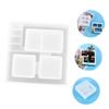 Operitacx Silicone Flowerpot Mold for Epoxy Storage Box Easy to Washable for Crafting and Organizing Silicone Material view 4