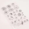 Clear Stamps for Card Making,10.5x15cm Flowers Leaves Silicone Rubber Stamp Seals for Cards Making Album Decoration Paper Craft view 4