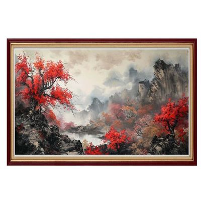 Japanese Landscape Diamond Art, Diamond Painting Kits DIY Paint by Numbers Kit for Adults, Full Diamond Painting Accessories, 5d Rhinestone Embroidery Painting for Home Wall Decor (39x100 Inch) R100