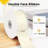 KMER LIFE 1-1/2 inch x 25 Yards Double Faced Polyester Ivory Satin Ribbon, Perfect for Gift Wrapping Very Suitable for Weddings Party Hair Bow Invitation Decorations and More view 2