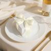 KMER LIFE 1-1/2 inch x 25 Yards Double Faced Polyester Ivory Satin Ribbon, Perfect for Gift Wrapping Very Suitable for Weddings Party Hair Bow Invitation Decorations and More view 3