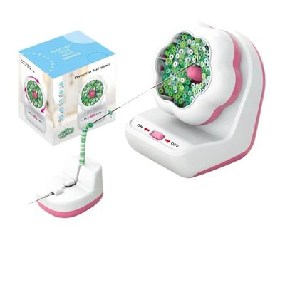 LifflyLadys Clay Bead Spinner Electric Bead Spinner for Jewelry Making Automatic Clay Beads Bowl with Needle and Thread for Bracelets