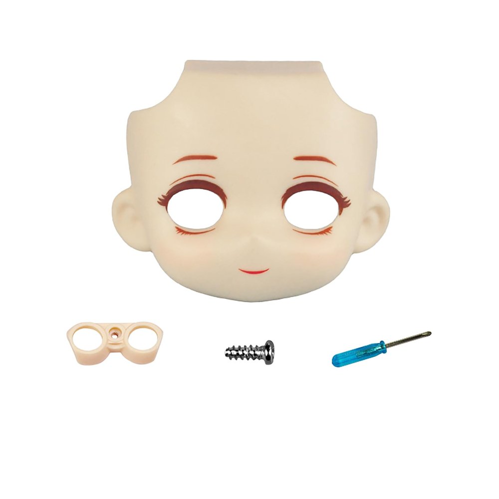 YMY DIY Makeup Doll Face Without Eyes BJD Doll Accessories Suitable for GSC 1/12 Scale Doll Head