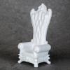 YMY DOLL Miniature Sofa 1/12 Scale Dollhouse Accessory (White High-Back) view 4